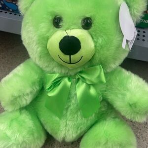 Celebrate It Lime Green Plush Bear